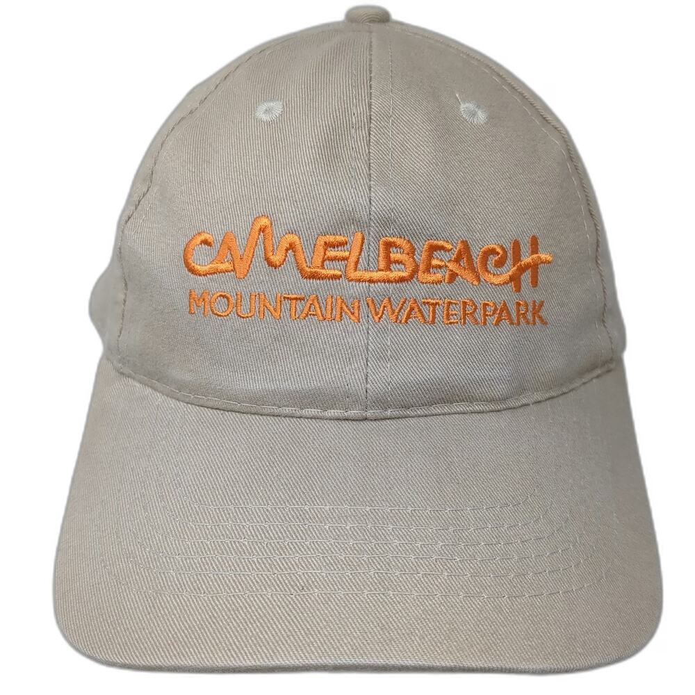AMC Baseball Cap Beige One Size Camelbeach Mountain Waterpark Logo Poconos Hat